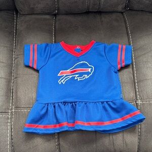 Buffalo Bills Royal Blue & Red Ruffle Baby Sports Top